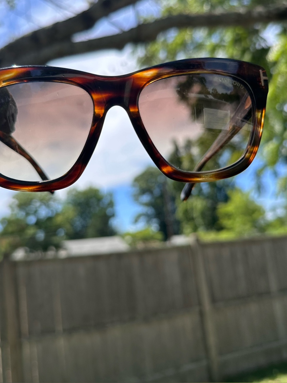 Tom Ford®️ Tortoise Framed “CELINA”Havana Sunglasses • EUC - Picture 6 of 15